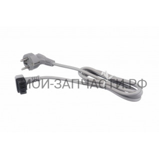 Bosch 645033 Кабель для подключения посудомоечной машины к сети, серый, европейская вилка, длина - 1.75 м
