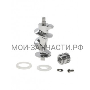Bosch 753385 Шнек мясорубки с алюминиевой муфтой и уплотнителем, для MFW4.., ø43 x 99,5мм
