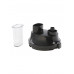 Bosch 12004926 Крышка-редуктор к чаше блендера, черная, с толкателем, для MSM881X..