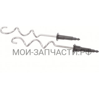 Bosch 12006390 Крюки для теста comfort для блендера (2 шт.), черные, для MFQ2..