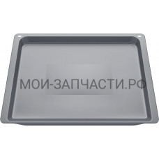 Эмалированный противень для духовых шкафов, серый, 45.5x37.5x3.1 см